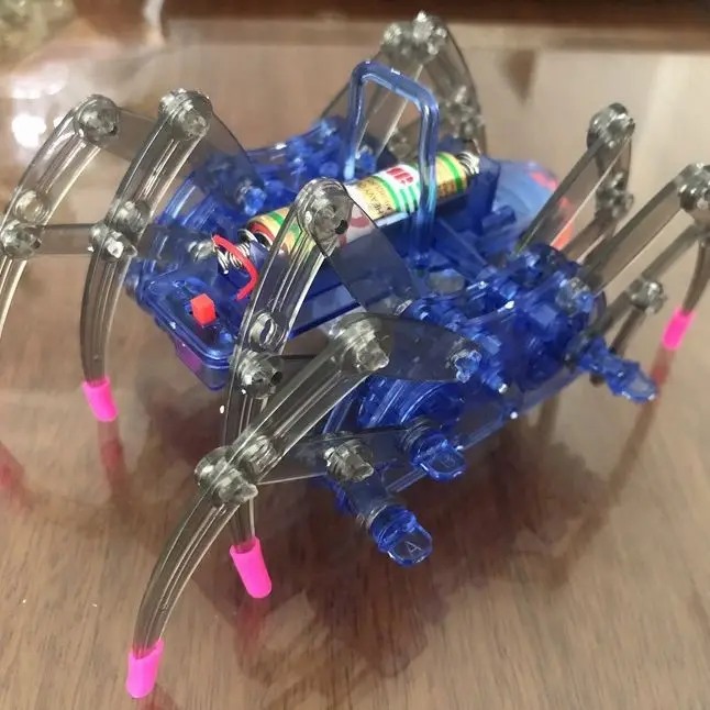 Kit Robot araignée électrique, bricolage, développement de l'intelligence éducative, assemblage de Puzzle pour enfants, Kits d'action