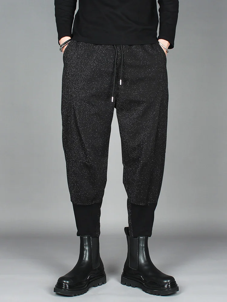 

Dark Wind Loose Bunched Feet Harlan Crotch Pants Male Personality Fall Trend Yamamoto Style Casual Boot Pants