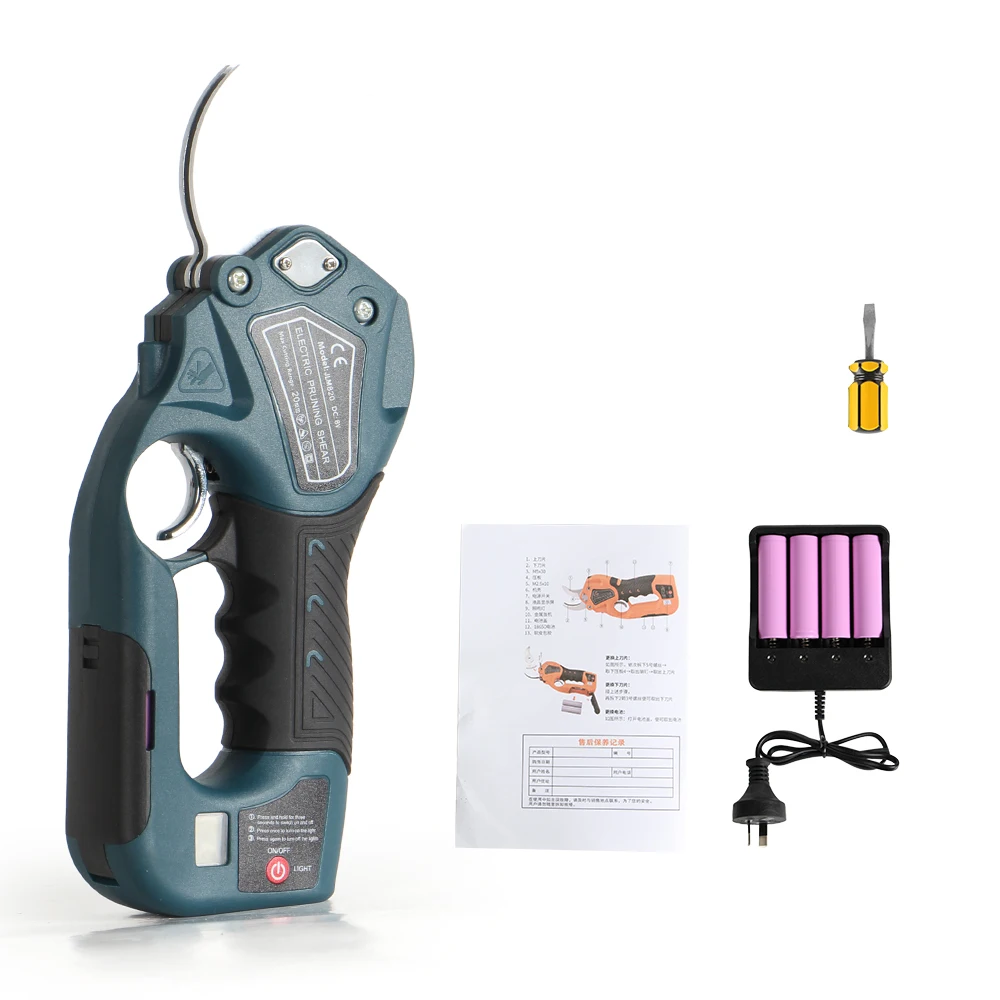 

Электрические секаторы, профессиональные аккумуляторные электрические ножницы для резки ветвей 20 мм, садовые секаторы