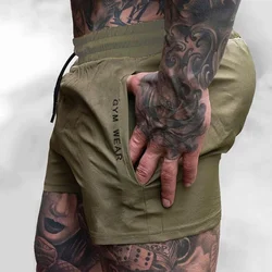 2024 Summer Gym Fitness Men's Shorts Sweatpants Thin Fashion Men Marathon Running Shorts Sports Breathable Training Pants