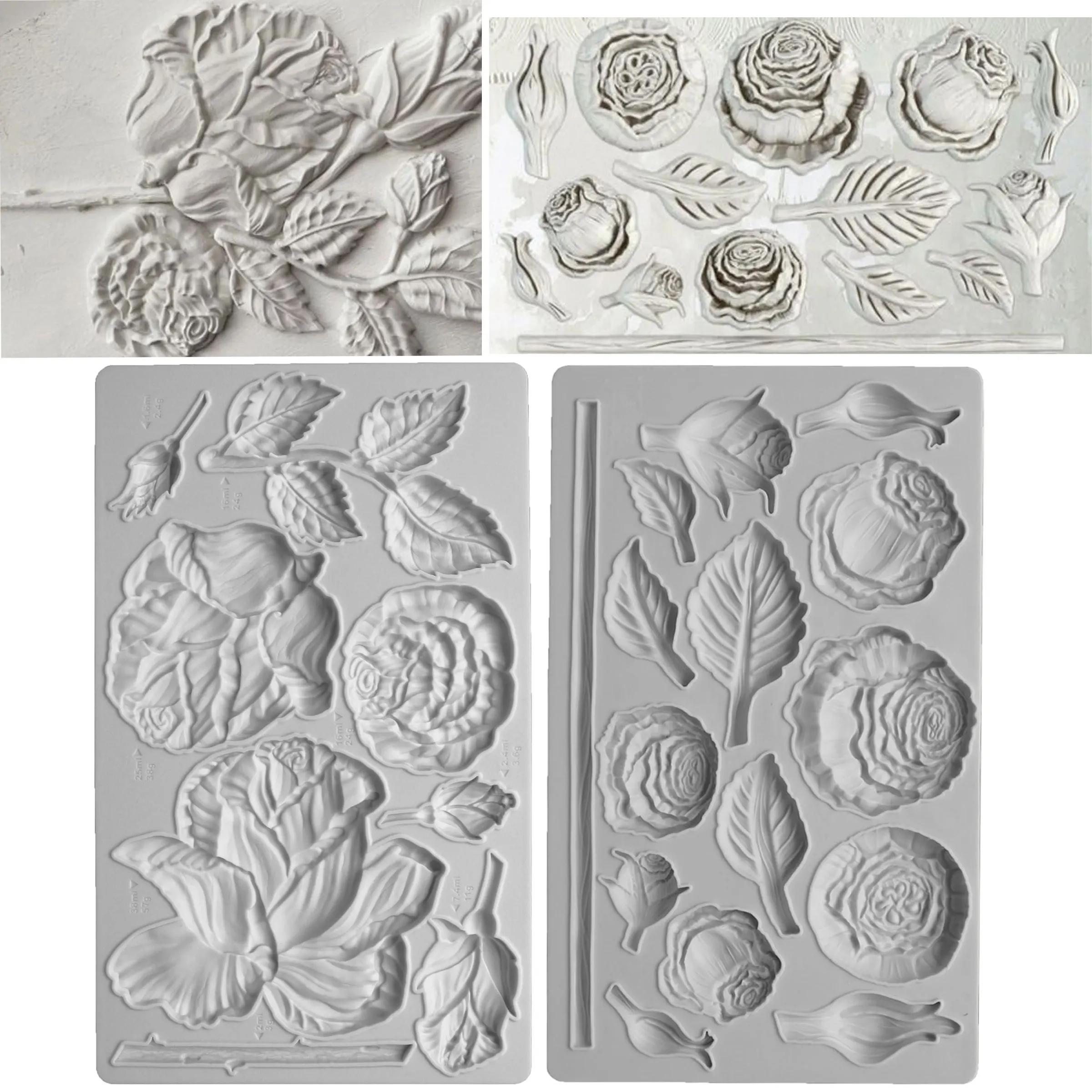 Rose Silicone Mould Fondant Cake Tool Gumpaste Mould, Sugarcraft, Chocolate Forms,Kitchen Accessories