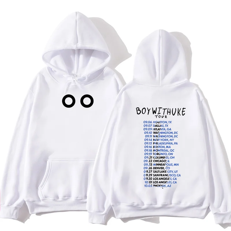 Boywithuke New Logo Pullover Hoodies Merch Men Women Hoodie Fashion Sweatshirt Harajuku Clothes