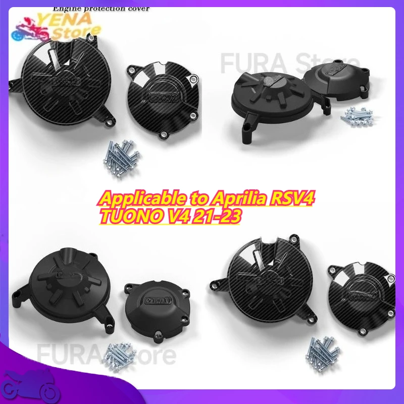 

Applicable to Aprilia RSV4 TUONO V4 21-23 Engine Protector Cover Engine Side Cover Guard Crash Protection