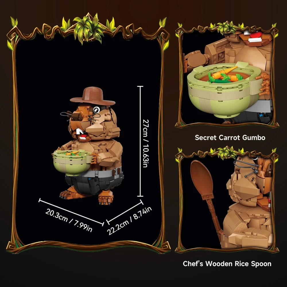 مجموعة مكعبات بناء مارموت إبداعية ذاتية الصنع مجموعة نماذج للحيوانات ألغاز تجميع تعليمية نموذج هدايا عيد الميلاد وأعياد الميلاد والهالوين