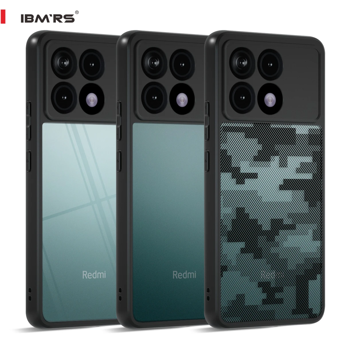 

Ibmrs-transparent anti-fingerprint case for Xiaomi Redmi K70 pro/K70/Poco F6 Pro