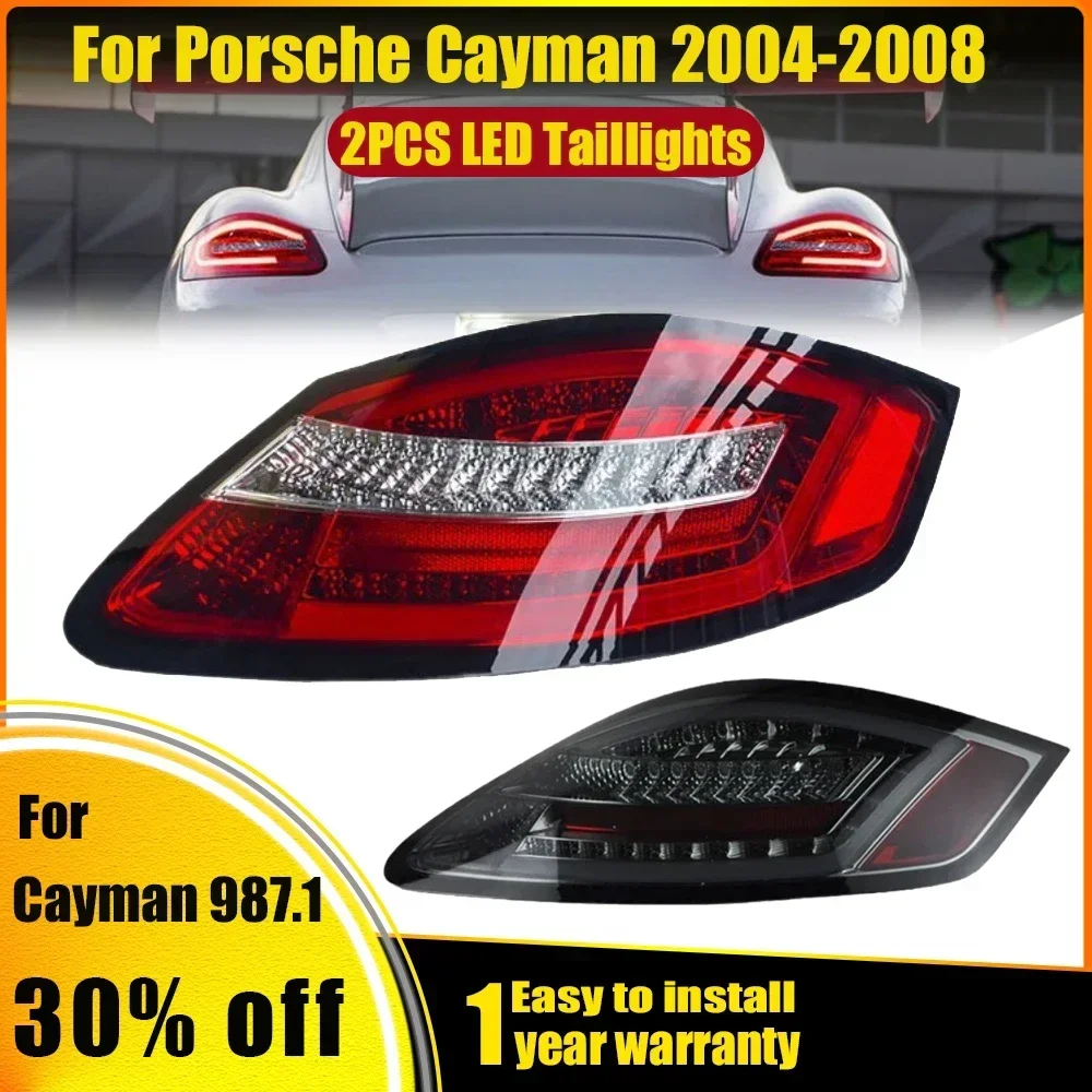 

2 шт. для Porsche Cayman 2004 2005 2006 2007 2008 2009 987.1 задний фонарь в сборе Boxster старая модель 987 задние фонари
