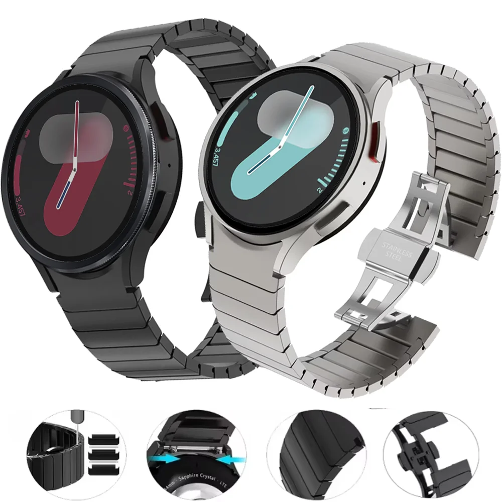 

Metal Link Bracelet Strap For Samsung Galaxy Watch 6 4 Classic 47mm 43mm 46mm 42mm Wristband Galaxy Watch 7 6 5 4 40mm 44mm Belt