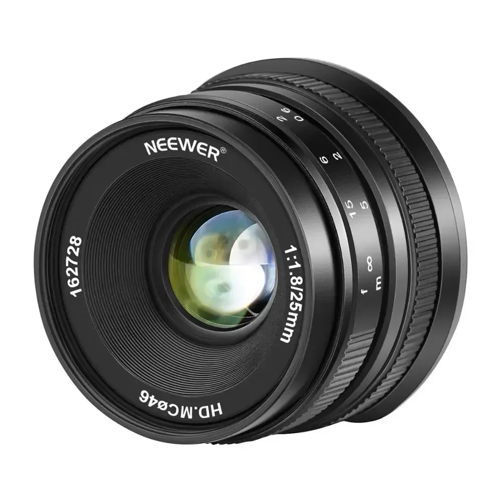 

Neewer 25mm F/1.8 Large Aperture Wide Angle Lens Manual Focus APS-C Prime Fixed Lens For Canon EF-M EOS-M Mount Cameras