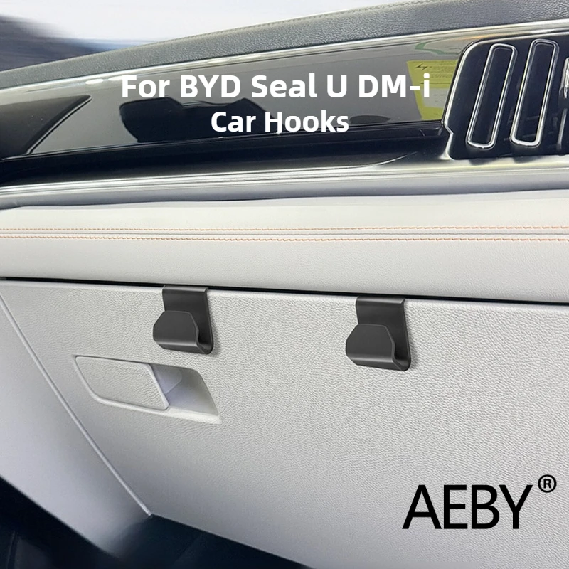 

AEBY For BYD Seal U DM-i 2020-2025 Custom Fit Car Hooks Sticky Dashboard Hanger, Interior Anti-Scratch Protection Accessories
