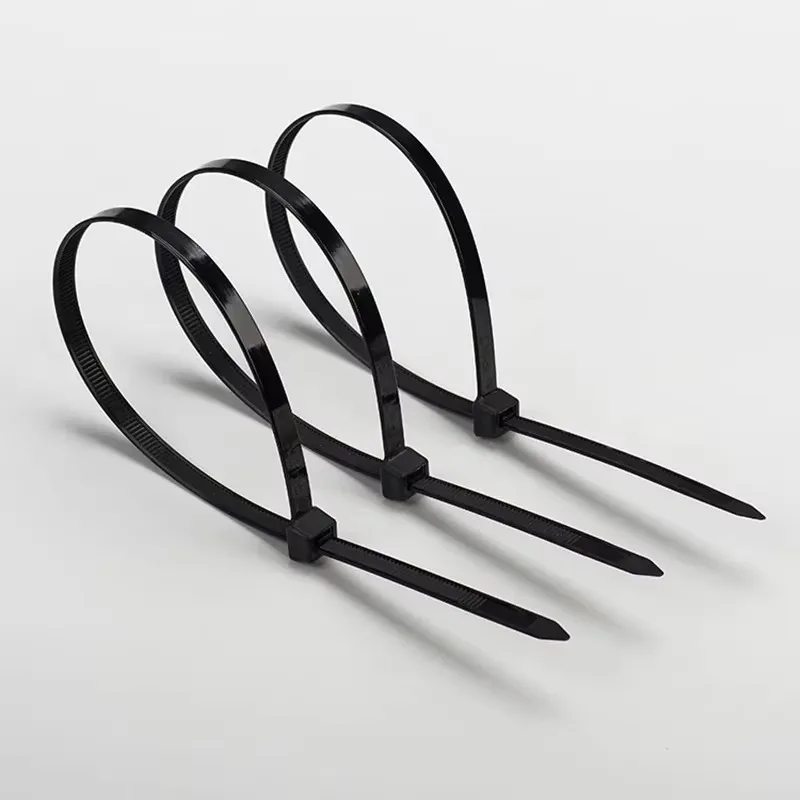 Self-locking plastic nylon tie 100 PCS black 5x300cable tie fastening ring4x200 cable tie zip wraps strap nylon cable tie set