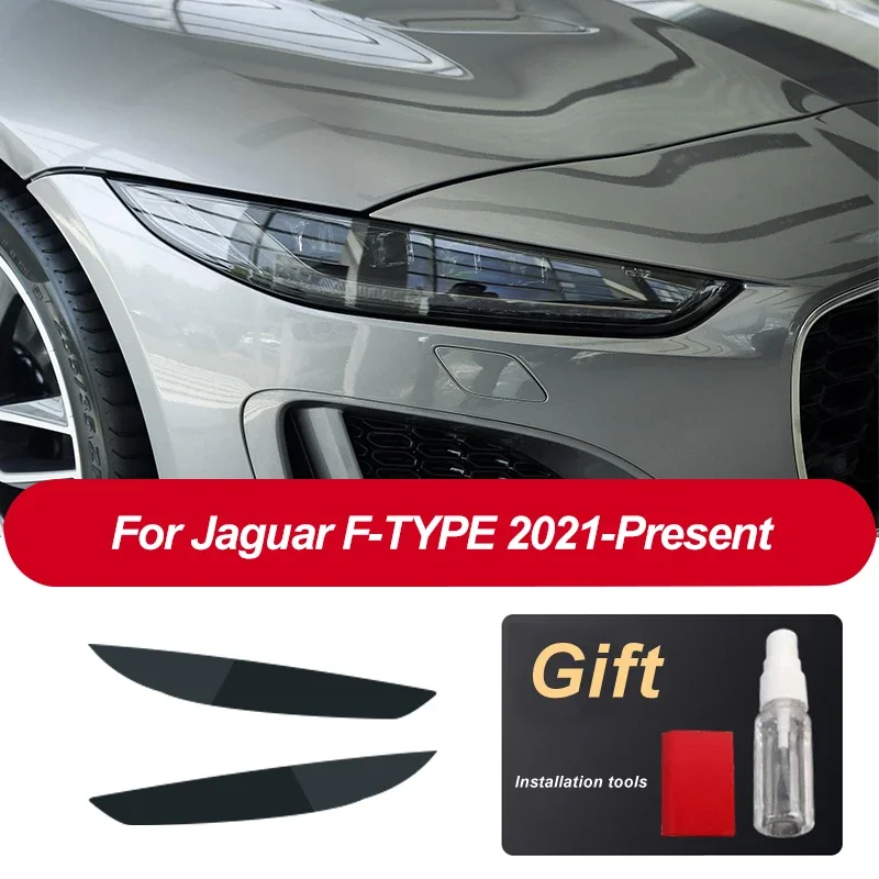 Car Headlight Protective Film Headlamp Transparent Black TPU Sticker For Jaguar E-Pace F-Pace F-Type I-Pace XE XJ Accessories