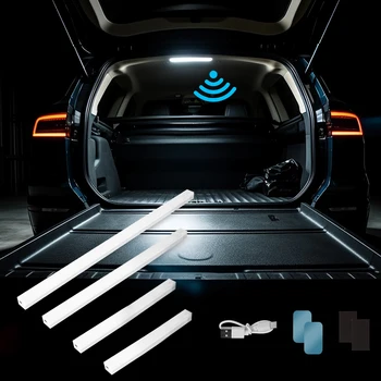 LED カーセンサーライト 10/20/30 センチメートル自動誘導ライト Type-c 充電式スマート照明磁気マウル/センシングモードランプ