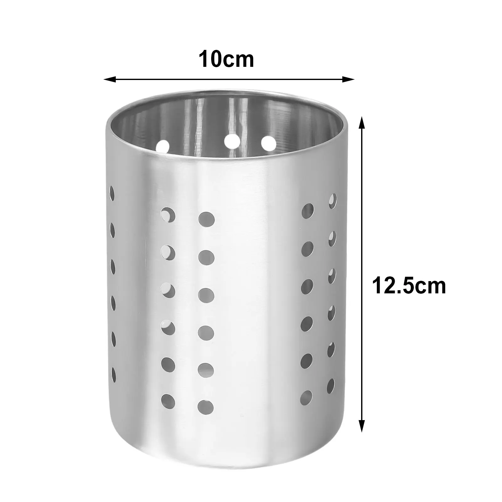 1 Pcs Stainless Steel Tableware Rack Drainer Storage Spoon Chopsticks Manager Rack Multi Drain Hole Kitchen Bar Accessories
