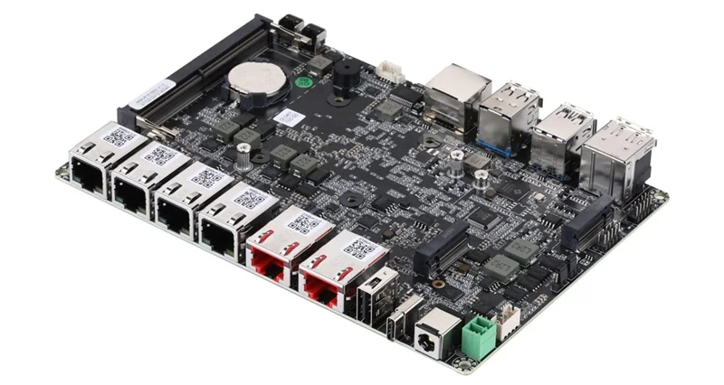 Qotom Mini PC Intel N100/ N305, 2x 10G Marvell AQC113 & 4x Intel I226V 2.5G LAN, DDR5 Router Appliance for OpenWrt/ Linux