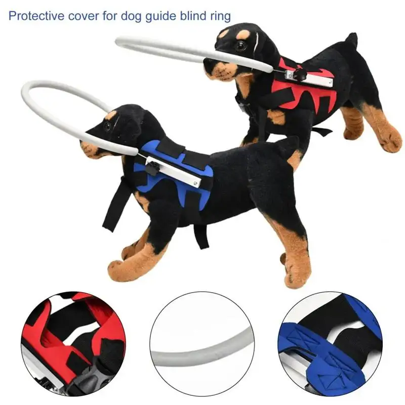 Pet Blind Halo Practical Collision Avoidance Lightweight Blind Halo Harness with Reflective Effect for Blind Dogs Cats