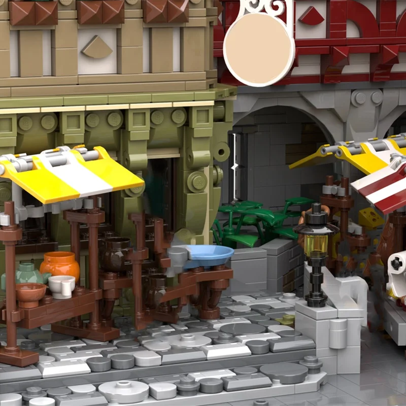 7301 قطعة MOC سوق المزارعين وحدات نموذج اللبنات لعبة العمارة لتقوم بها بنفسك هدية الكريسماس التعليم الإبداعي الطوب الاطفال #2