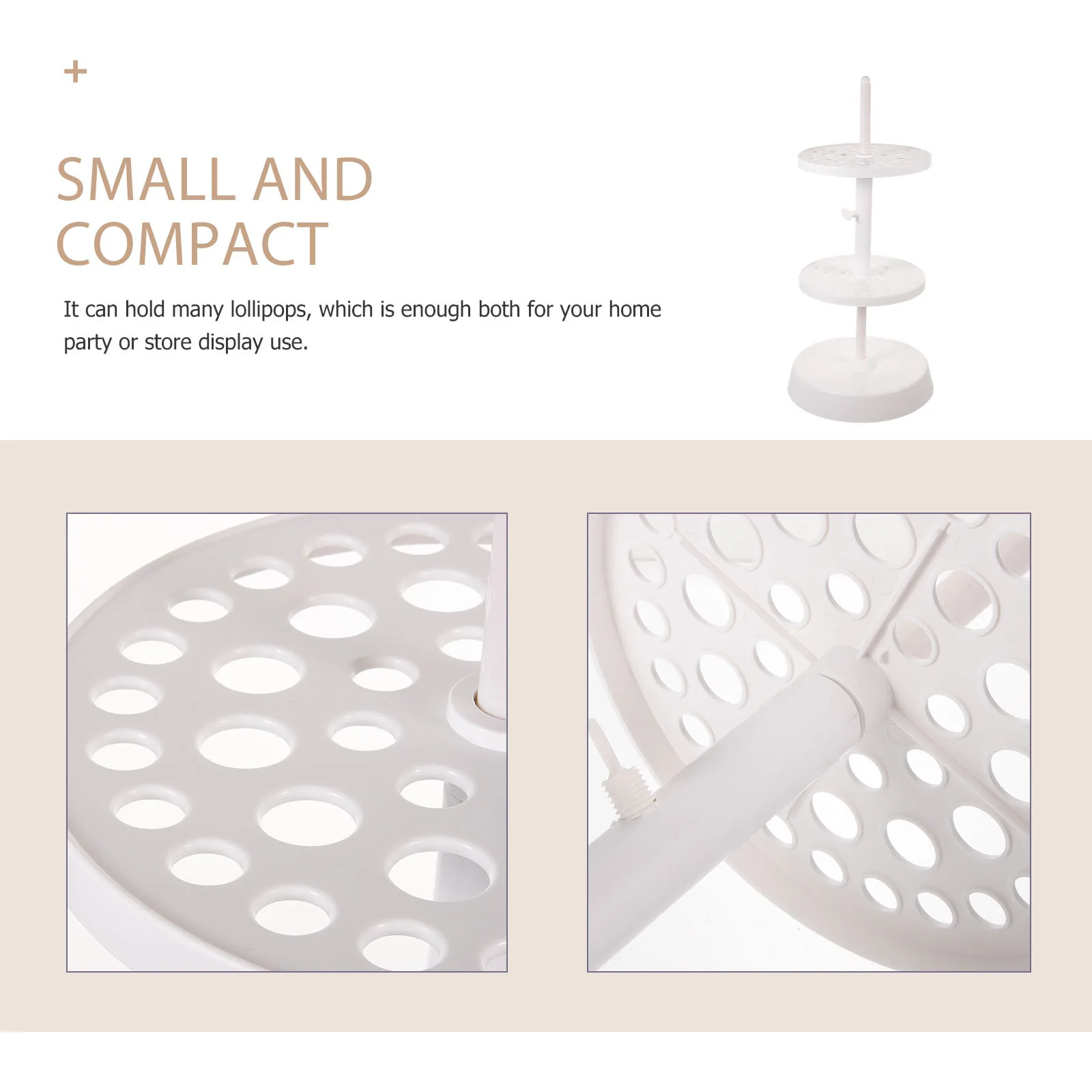 حامل عرض مصاصة بفتحات متعددة حامل حلوى لمتجر حفلات الزفاف رف بلاستيكي مزخرف لمصابيح الكيك والمصاصات