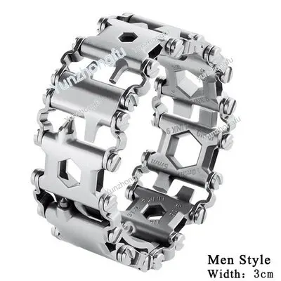 Imagem -05 - Pulseira de Couro Multi Ferramenta Masculina Equipamento Selvagem ao ar Livre Acessórios de Sobrevivência