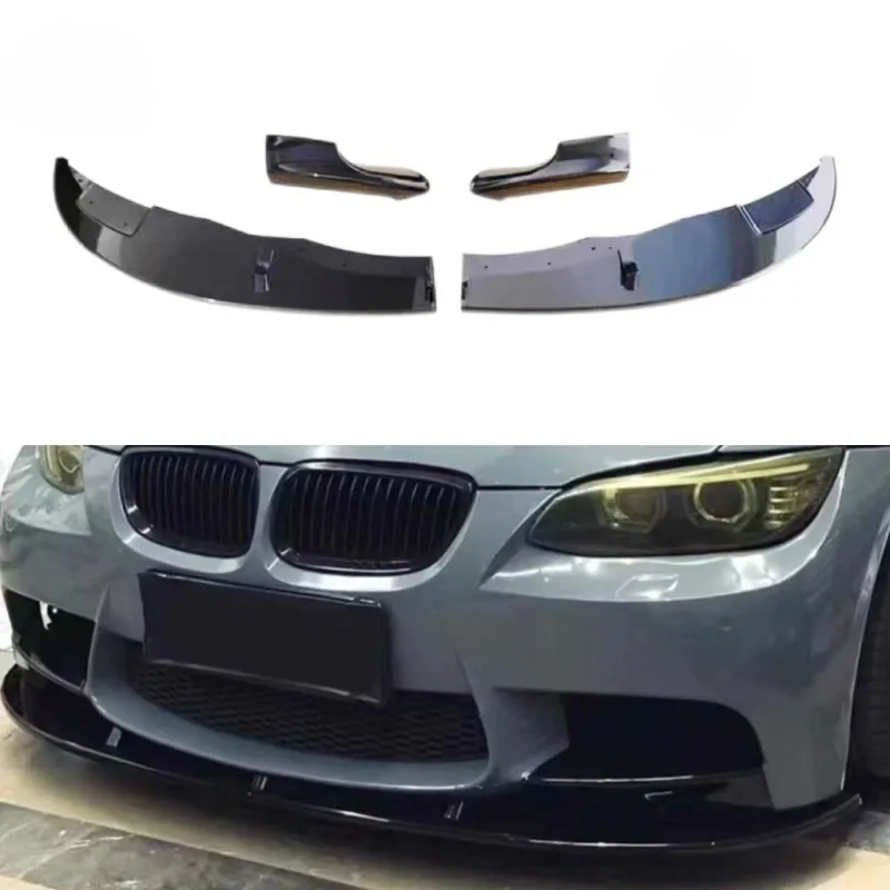 2007-2013 For BMW E90 E92 E93 M3 Coupe / Sedan Front Bumper Diffuser Pair Front Bumper Spoiler Lip Deflector Splitter By ABS - view 2
