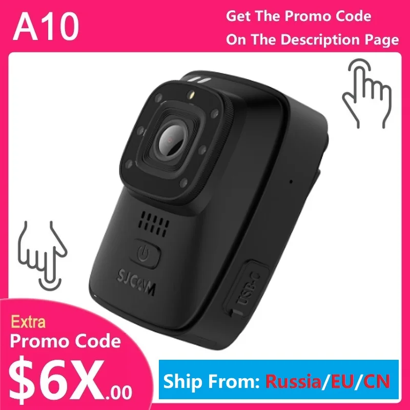 

Top A10 Body Camera Portable Wearable Infrared Security Camera IR-Cut Night Vision Laser Positioning Action Camera