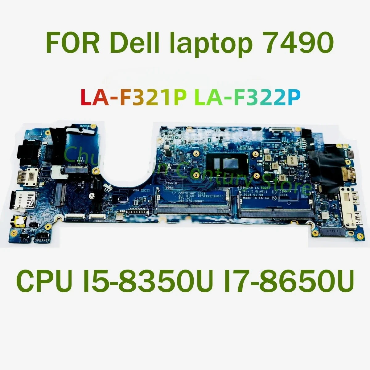 per-dell-laptop-7490-scheda-madre-del-computer-portatile-la-f321p-la-f322p-con-cpu-i5-8350u-i7-8650u-testato-al-100-completamente-funzionante