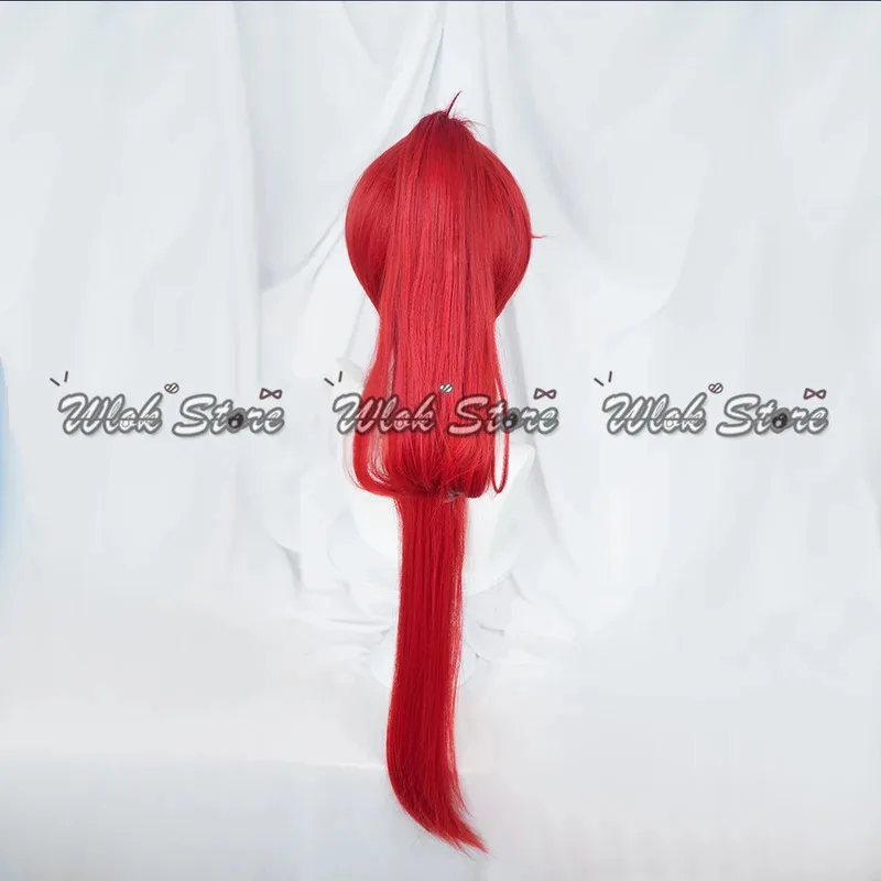 لعبة Wuthering موجات Yinlin تأثيري حلي شعر مستعار تشي باو فستان القرط أغطية الرأس النساء هالوين حفلة كرنفال الزي الشعر الأحمر