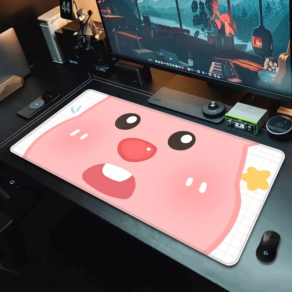 Hot Cartoon Cute Loopies Mousepad HD Printing Computer Gamers Locking Edge Non-slip Mouse Pad XXL90x40cm Keyboard PC Desk Pad