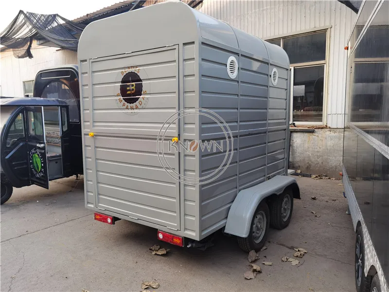 3m طول الشارع المحمول الحصان الغذاء عربة المطبخ فانكوفي البيتزا الآيس كريم المقلاة مقطورة شاحنة