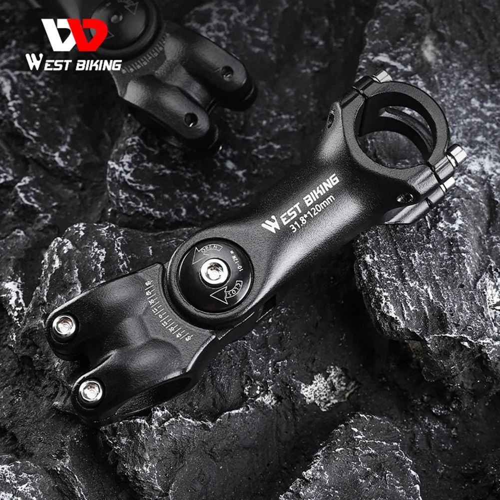 

WEST BIKING Bike Stem Raiser Aluminum Alloy Bike Handlebar Heightening Adjustable Angle Road Mountain Bicycle Accessories