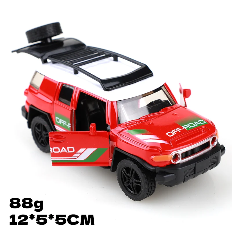 (포장됨) 1:36 스케일 3도어 클래식 풀백 다이캐스트 모델카, 시뮬레이션 오프로드 차량, 어린이 장난감, 자동차 장식품