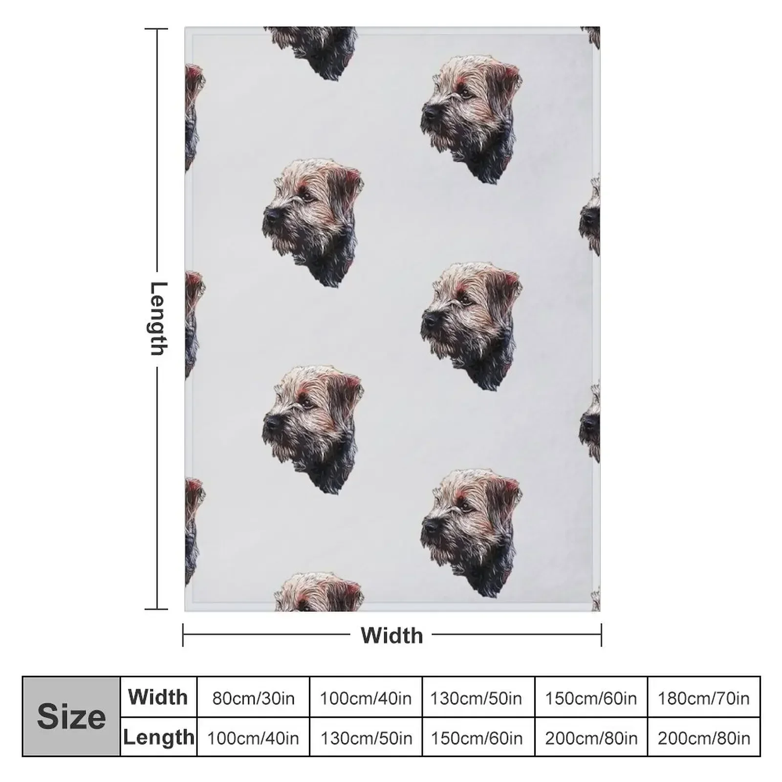 Border Terrier Throw Blanket