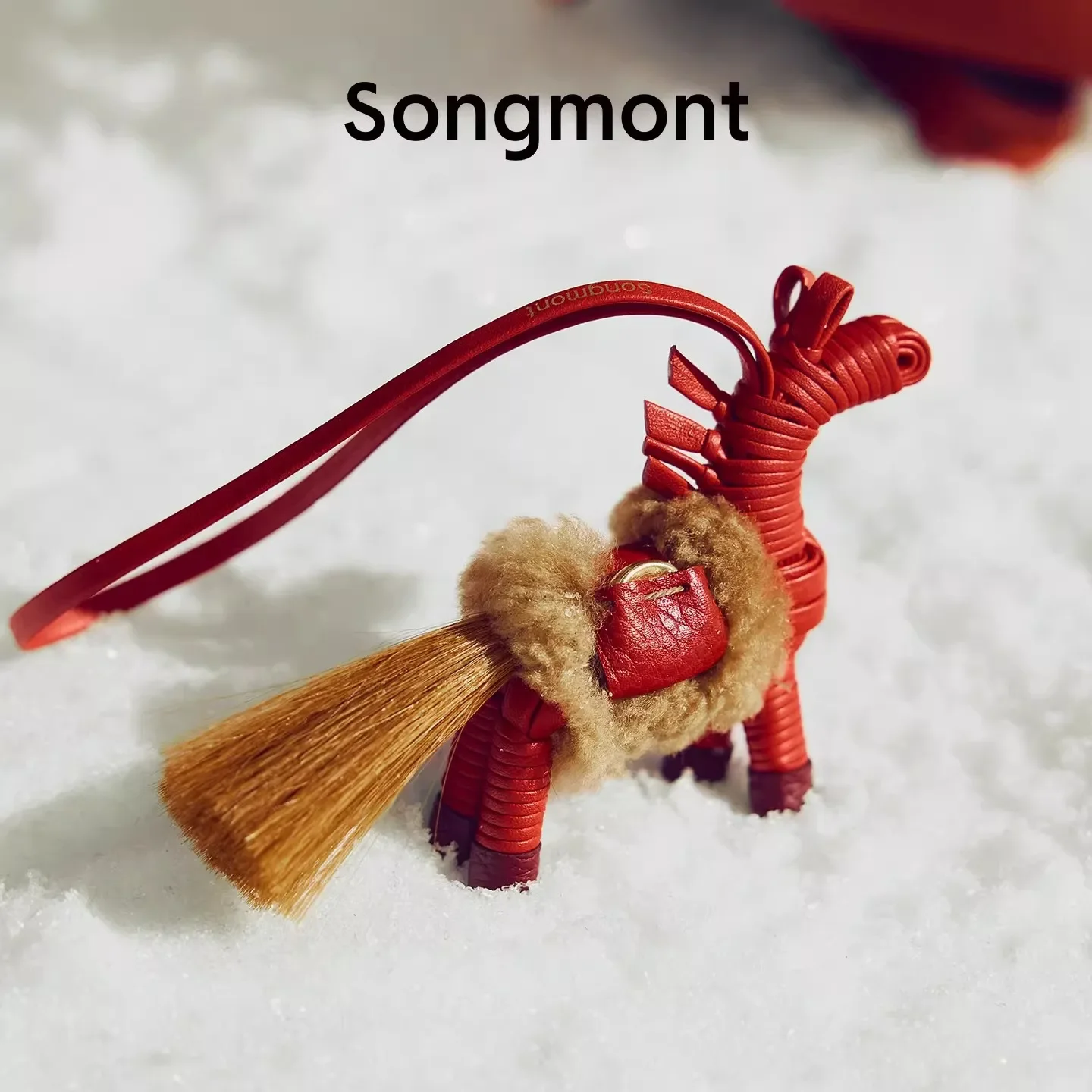 songmont-backpack-hanger-horse-riding-little-horse-hanger-new-year-gift-cute-backpack-hanger