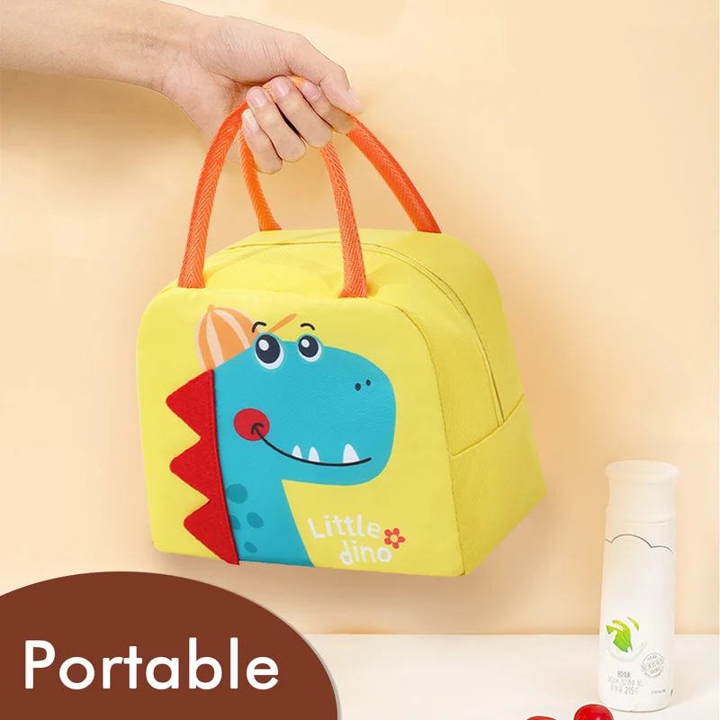 Lunch Bags Insulated Bento Bags Cute Animal Lunch Tote Bag Small Cooler Bags Reusable Cartoon Lunch Box Bag for Work Picnic
