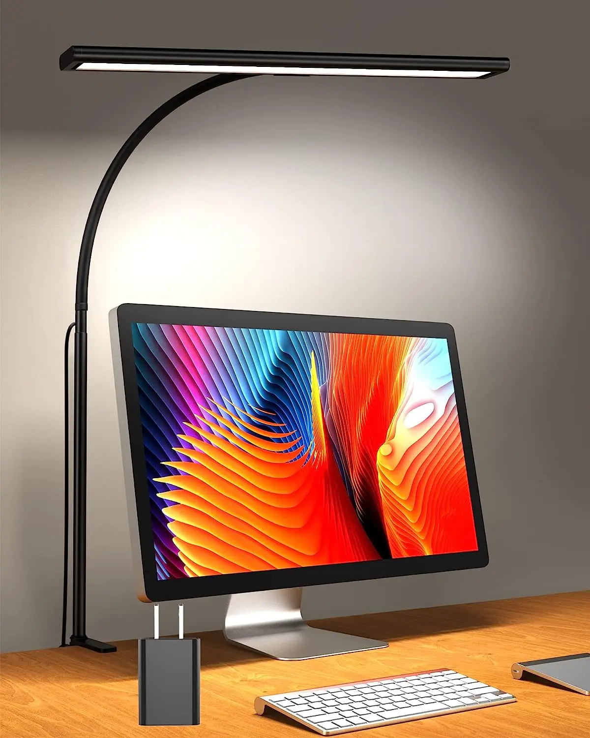 2023 factory wholesale table lamp home decor bedroom beside desk lamp with 360 degree gooseneck on clip