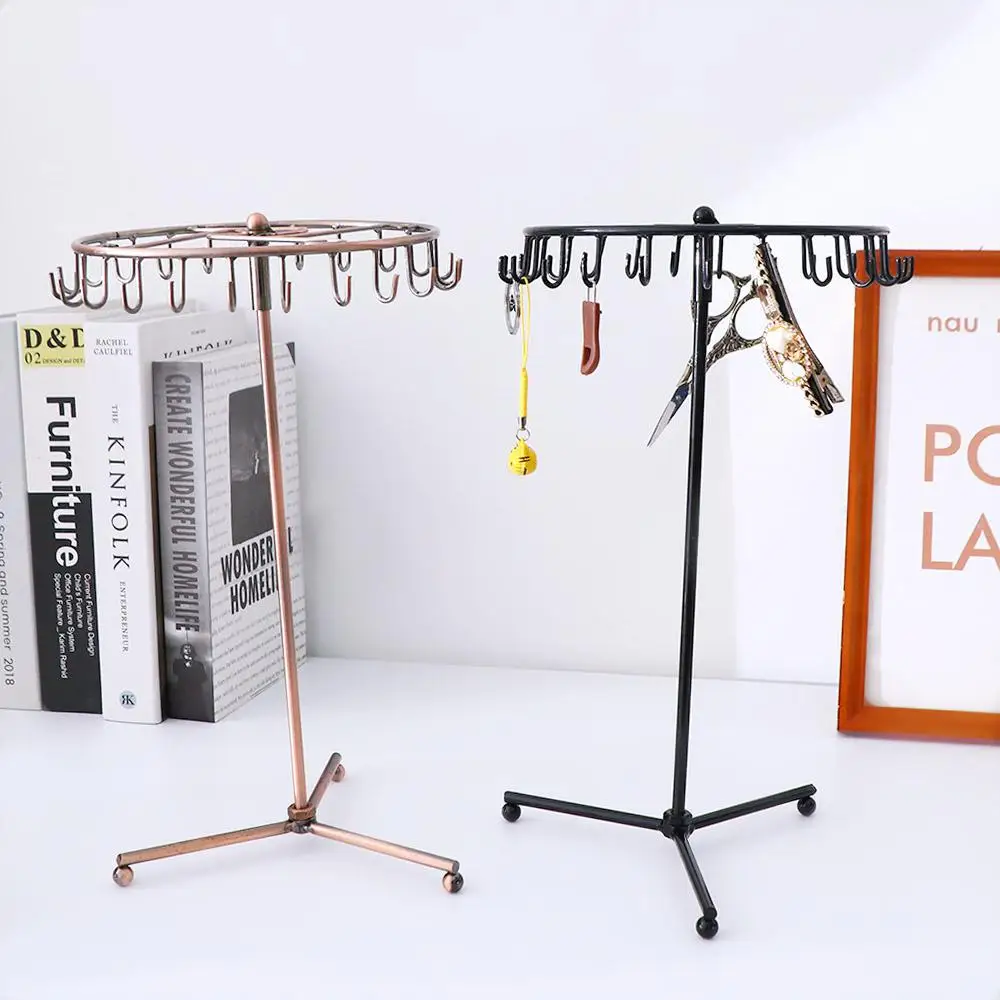 

Jewelry Holder Rotating Girls Women Ring Display Holder Desktop Organizer Home Decoration Jewelry Storage Rack Display Stand