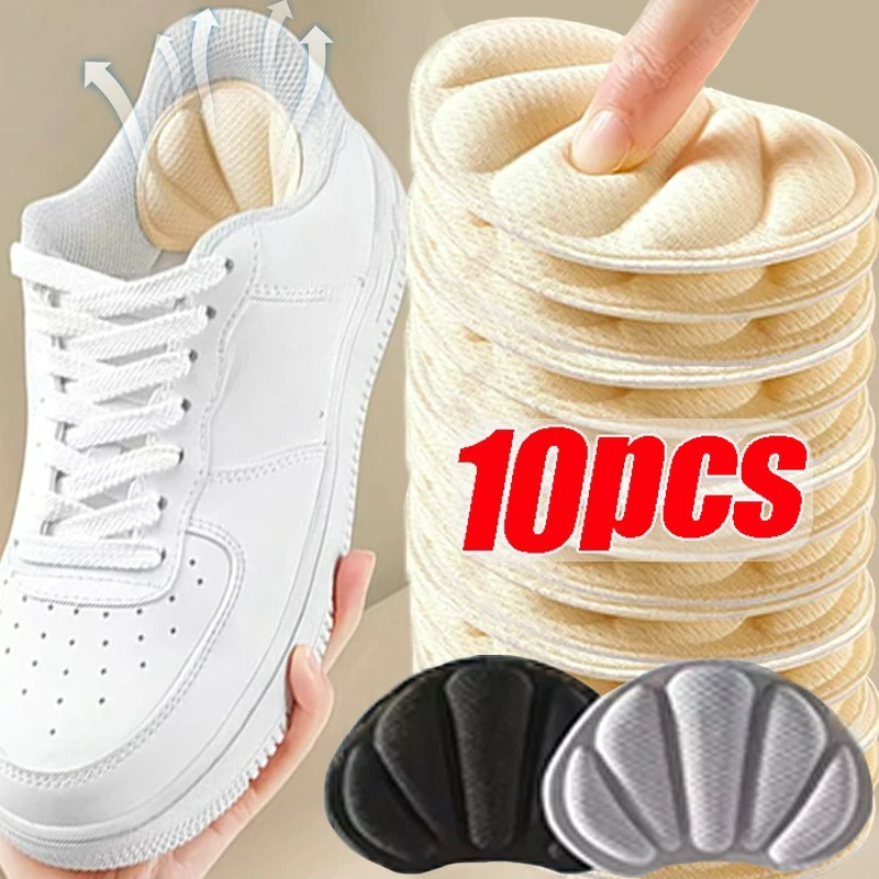 2/10Pcs Anti-Pain Heel Stickers Insoles Patch Cushion Pads Heel Care Heels Protector Sports Sneaker Shoes Adhesive Back Sticker