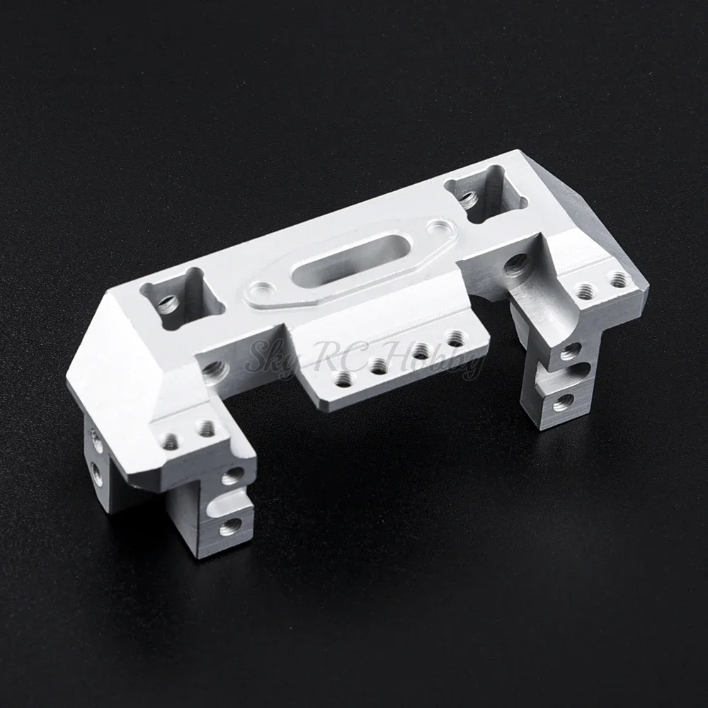 Metal Front Bumper Mount Servo Stand 25T Steering Gear Servo Winch Wheel for 1/10 RC Crawler Car TRX TRX4 TRX-4