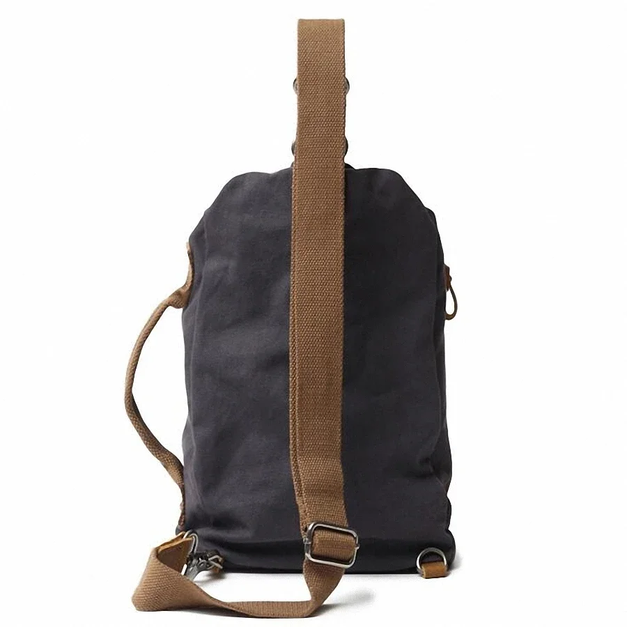 New Arrival Canvas Men Chest Pack Crossbody Bag Casual Travel Rucksack Chest Bag Small Sling Bags Men Shoulder Back Pack