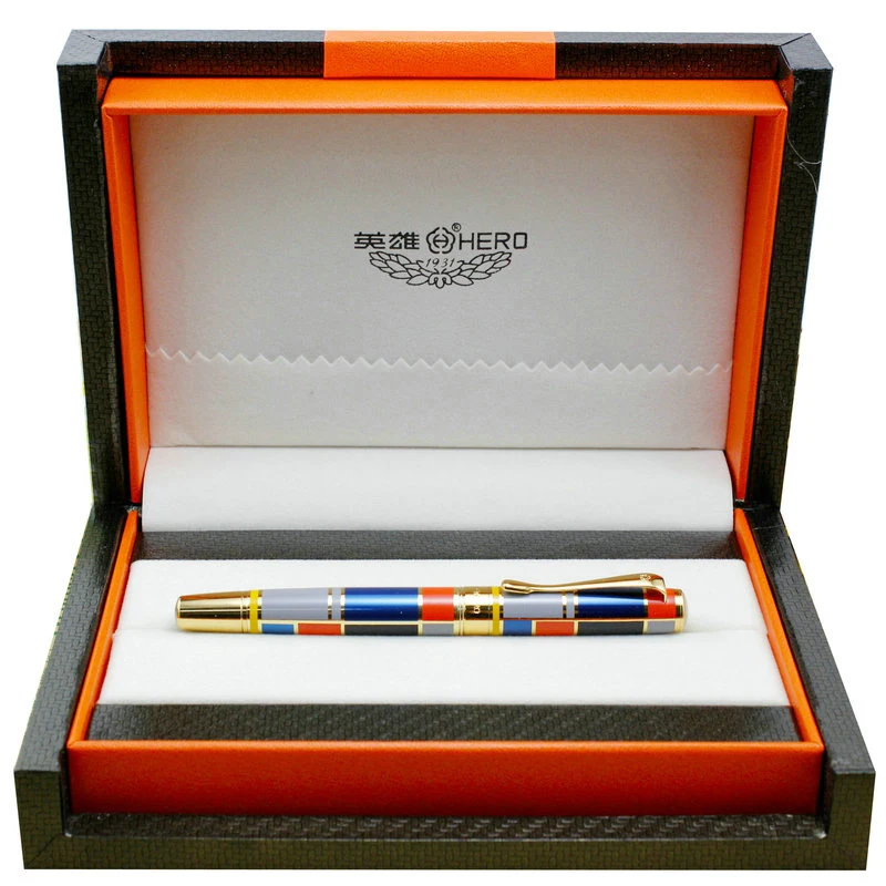 Hero Fountain Pen 767 Color Orb Sign Pen Business Office Calligraphy Gift Free High-end  Box luxury pen