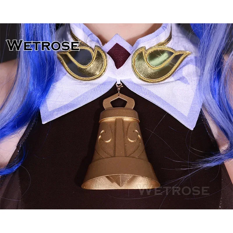 ZA01 【Wetrose】en Stock disfraz de Cosplay Ganyu SSR Genshin Impact Gan Yu conjunto completo peluca zapatos HalloZa0 @