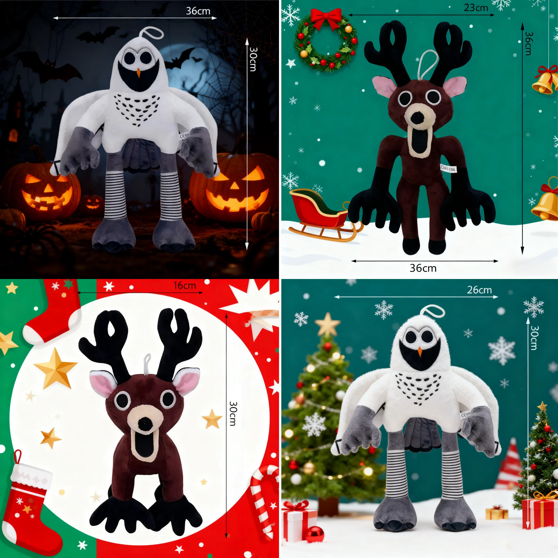 

НОВИНКА 2025 99 ночей плюшевая кукла 99 ночей в лесу олень белая сова хлопковая кукла аниме периферийные устройства Хэллоуин Рождественский подарок