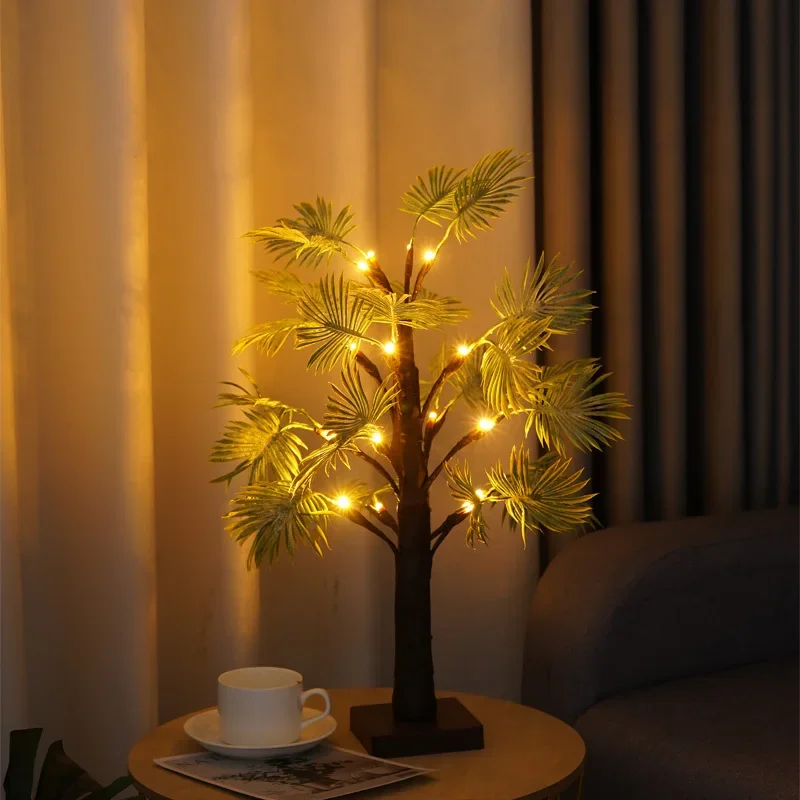 Tree Light LED Palm Leaf Thanksgiving Home Decoration Light Christmas Party Luminous Tree