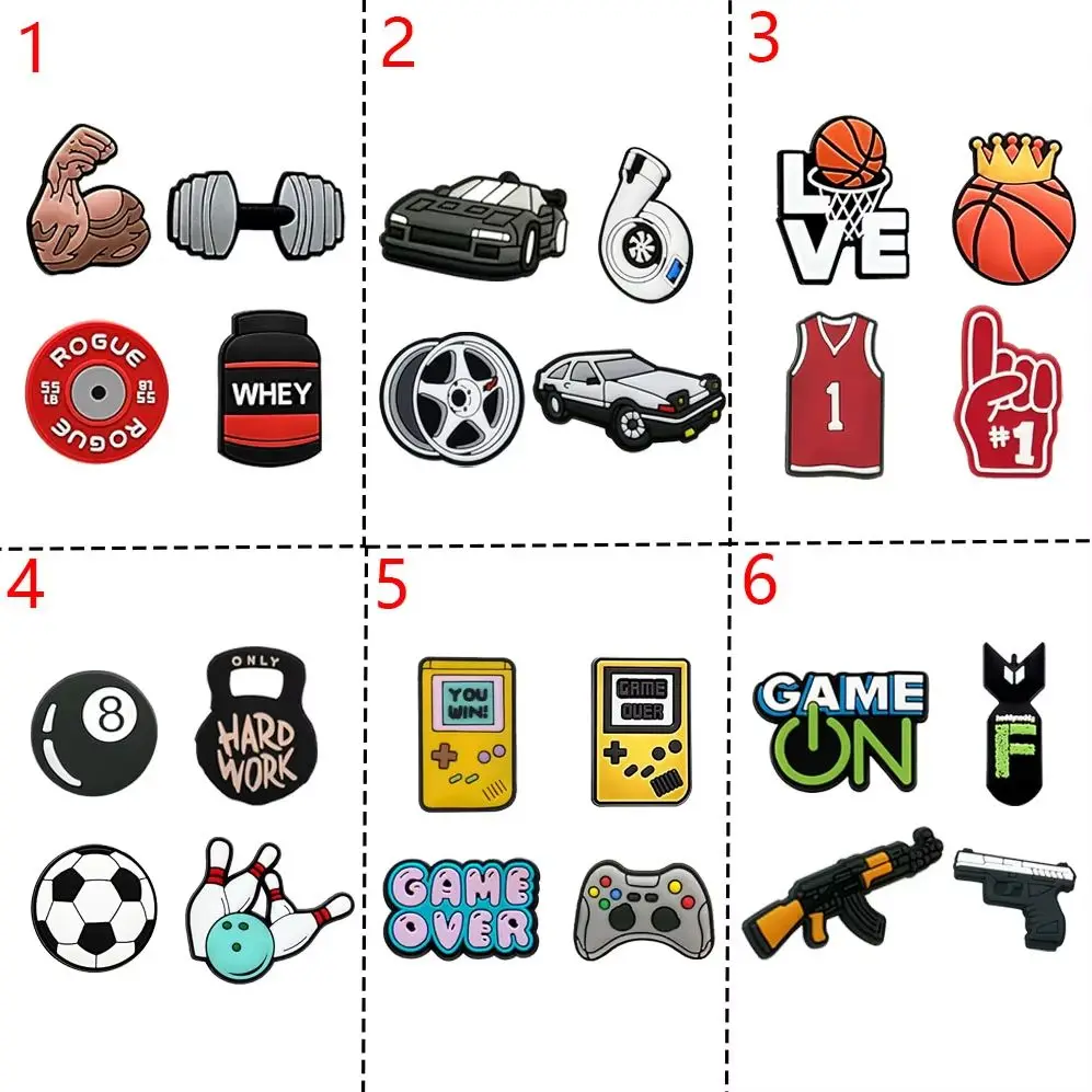 メンズビンテージスポーツシューズ,4ピース,ボクシングアクセサリー,ボディービル,サッカー,バイブ,車,ゲーム,ゲームパッド,ピン,バックル