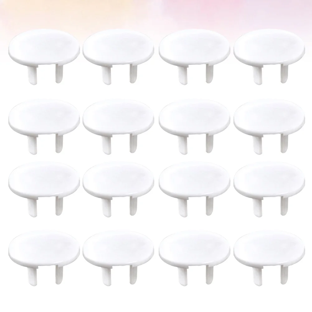 38Pcs ABS Socket Covers Baby Safety Outlet Protectors Durable and Secure Electric Plug Covers White Socket Protectors