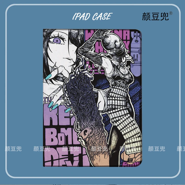 

Reze Bom レvim Аниме Бензопила Человек iPad 10.2 9th Air 2 3 Mini 6 5 Чехол Роскошный силиконовый Pro 13 12,9 11 10,5 дюймов iPad Air 6 5 4