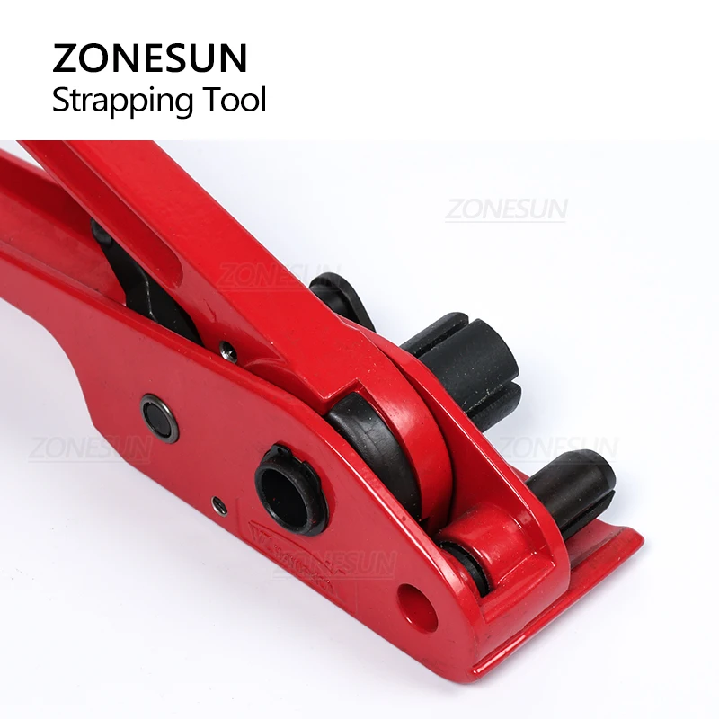 ZONESUN Tay Dụng Cụ Vắt Tranh Bỏ Vỏ Cho Polyester Dây Bằng Tay Dây Siết Bu Lông 19MM PP/Thú Cưng Dây Đeo