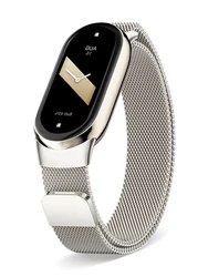Stainless Steel for mi band 8 9 strap miband8 miband 9 accessories magnetic loop belt correa bracelet for Xiaomi mi band 9 bands