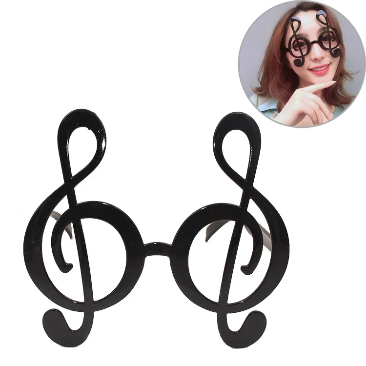 Creative Musical Notes Glasses Funny Party Novelty Kids Sunglasses Eyeglasses Adults Favors Fun Eye Crazy Decorations