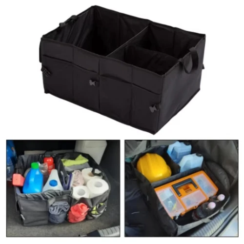 Imagen 1 del producto Caja de almacenamiento plegable de gran capacidad para coche, estuche de carga para maletero, soporte para herramientas de reparación, organizador automático, accesorios automotrices universales