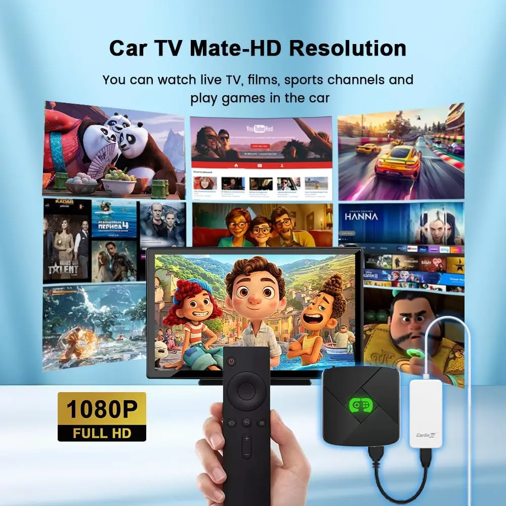 2024 CarlinKit USB HDMI Adapter Car 1080P HD Input Video Dongle Easy To Use TV Box Sticks Game Consoles Switch Computer PS5 Xbox